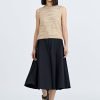 Flap Pocket Flare Pants - Black