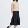 Flap Pocket Flare Pants - Black