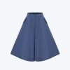 Flap Pocket Flare Pants - Denim Blue
