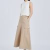 Cargo Flare Pants - Khaki