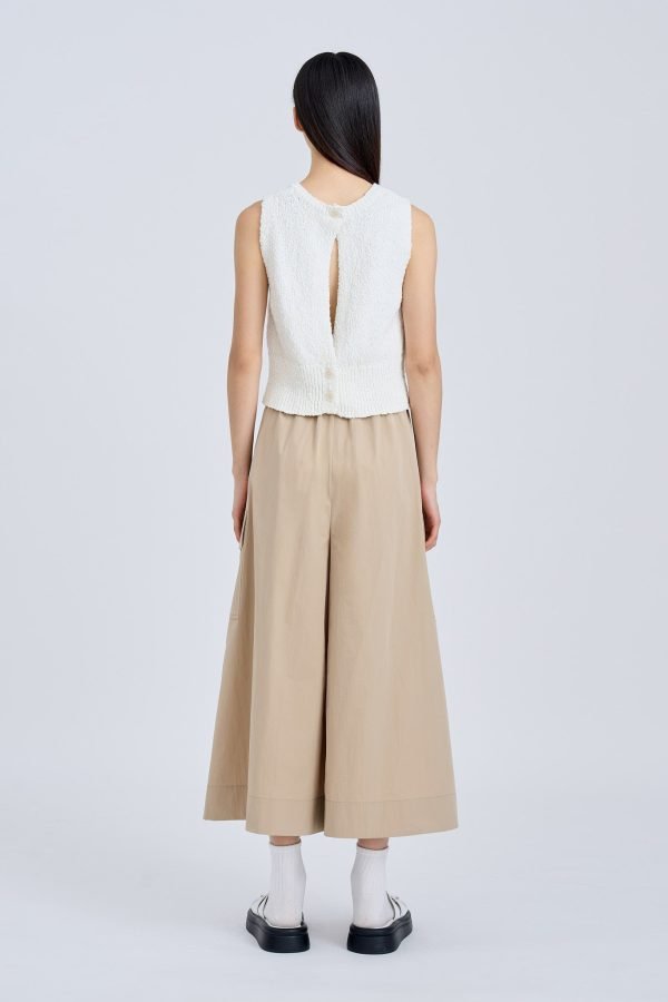 Cargo Flare Pants - Khaki