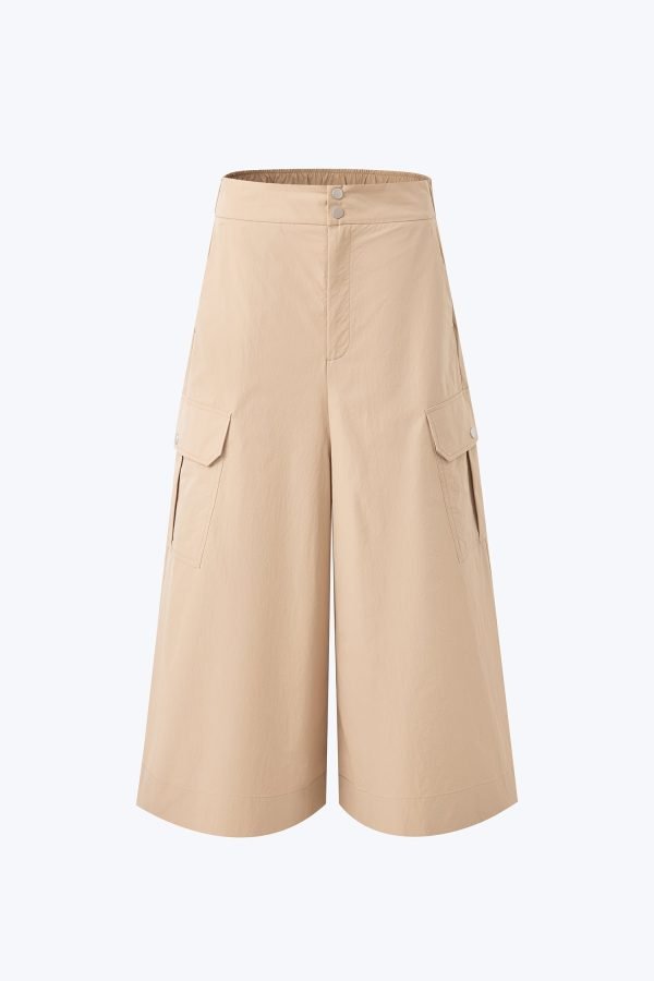 Cargo Flare Pants - Khaki