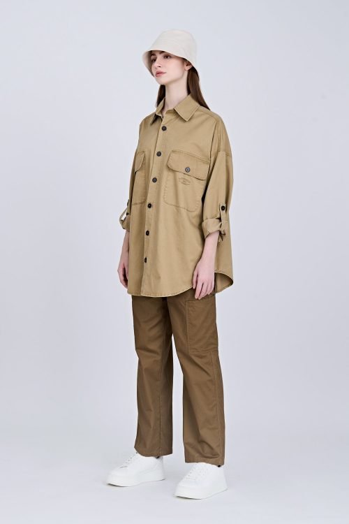 Front Fly Cargo Pants - Army Green