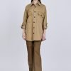 Front Fly Cargo Pants - Army Green