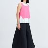 Double Button Flare Pants - Black