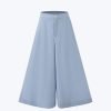 Double Button Flare Pants - Dusty Blue