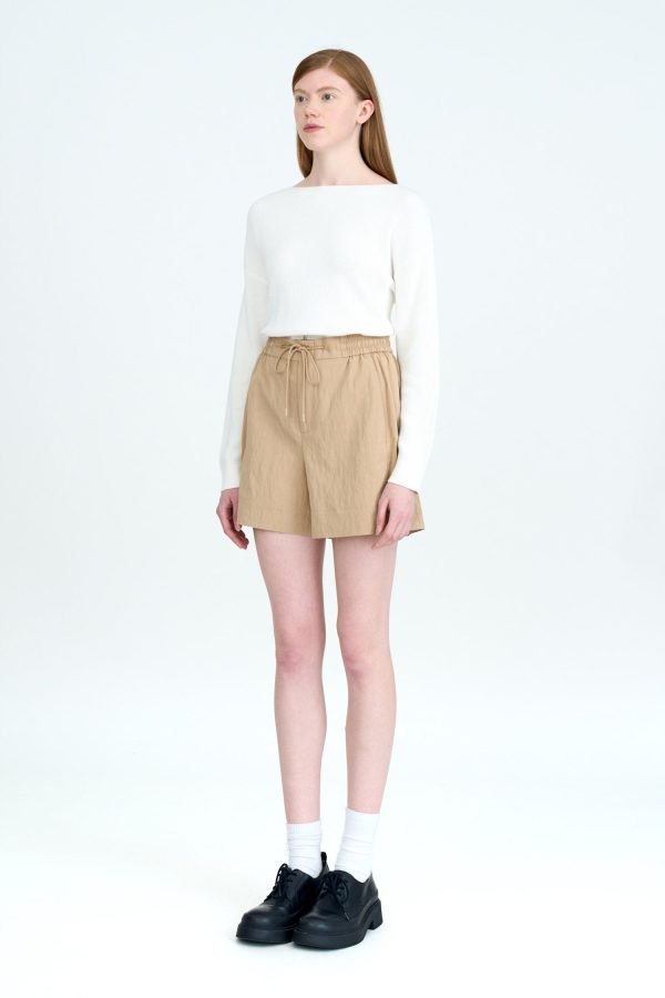 Pull-up Shorts - Khaki
