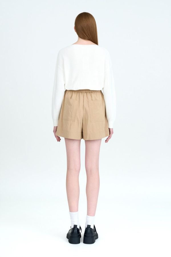 Pull-up Shorts - Khaki
