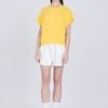 Snap Button Tee - Cadmium Yellow