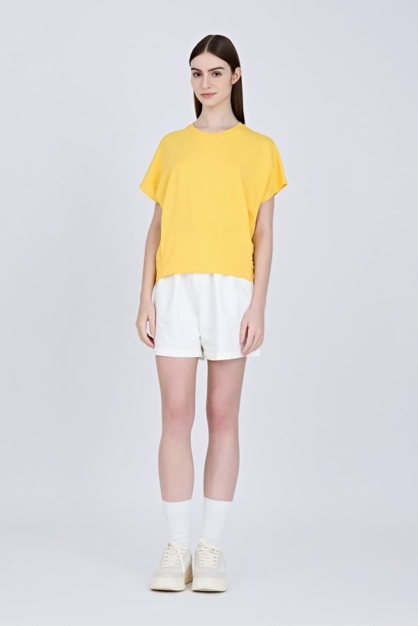 Snap Button Tee - Cadmium Yellow