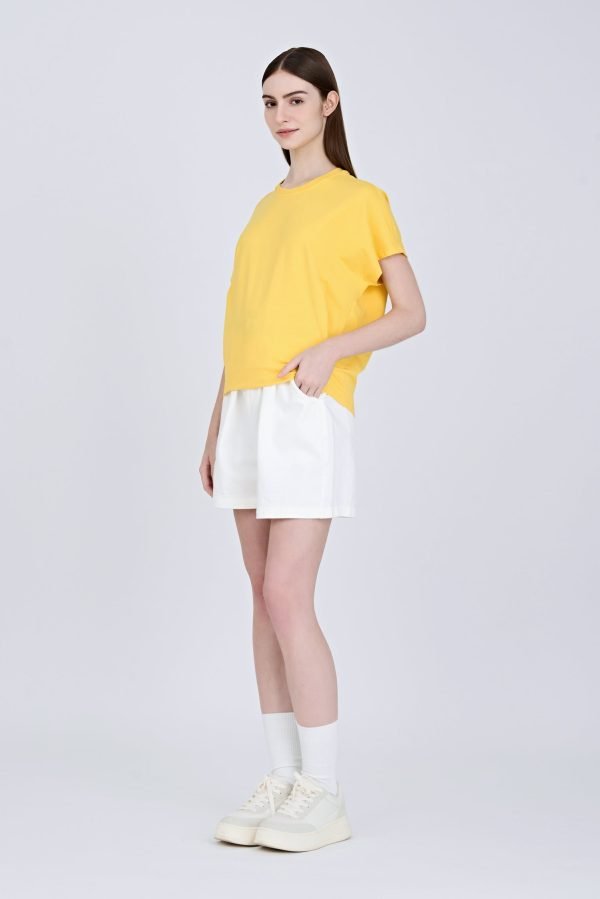 Snap Button Tee - Cadmium Yellow