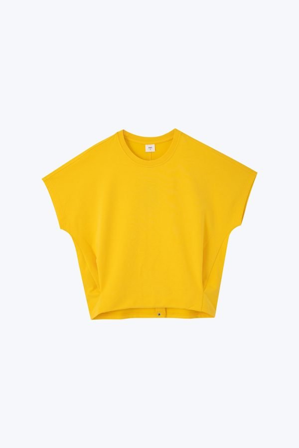 Snap Button Tee - Cadmium Yellow