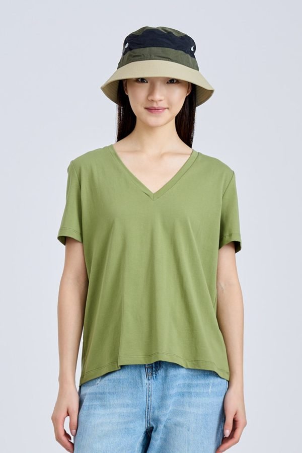 CT001142DFERN-1copy V-Neck Tee - Fern