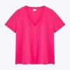 V-Neck Tee - Hot Pink