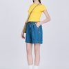 Shoulder Cut-Out Tee - Cadmium Yellow
