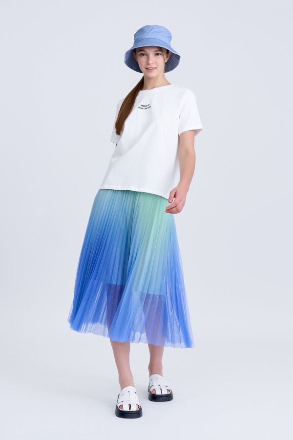 Text Print Tee - Cream