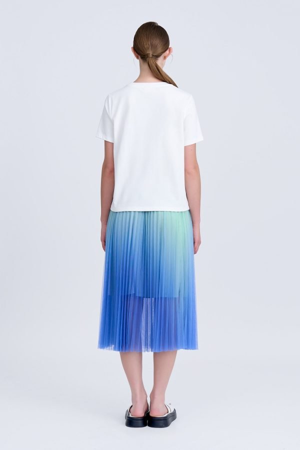 Text Print Tee - Cream