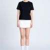 Rhinestone Sleeve Tee - Black