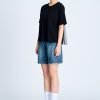Back Mesh Tee - Black