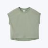 Ribbed Collar Tee - Pistachio