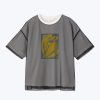 Overlay Mesh Tee - Cream