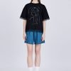 Overlay Mesh Tee - Black