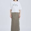 Drawcord Tee - Cream