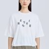 Drawcord Tee - Cream