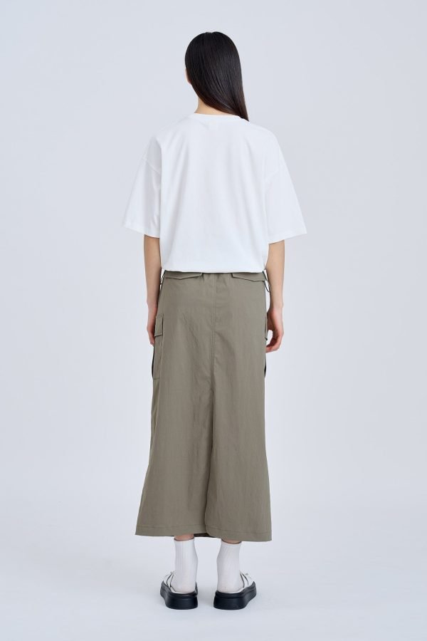 Drawcord Tee - Cream
