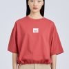 Drawcord Tee - Dusty Cedar