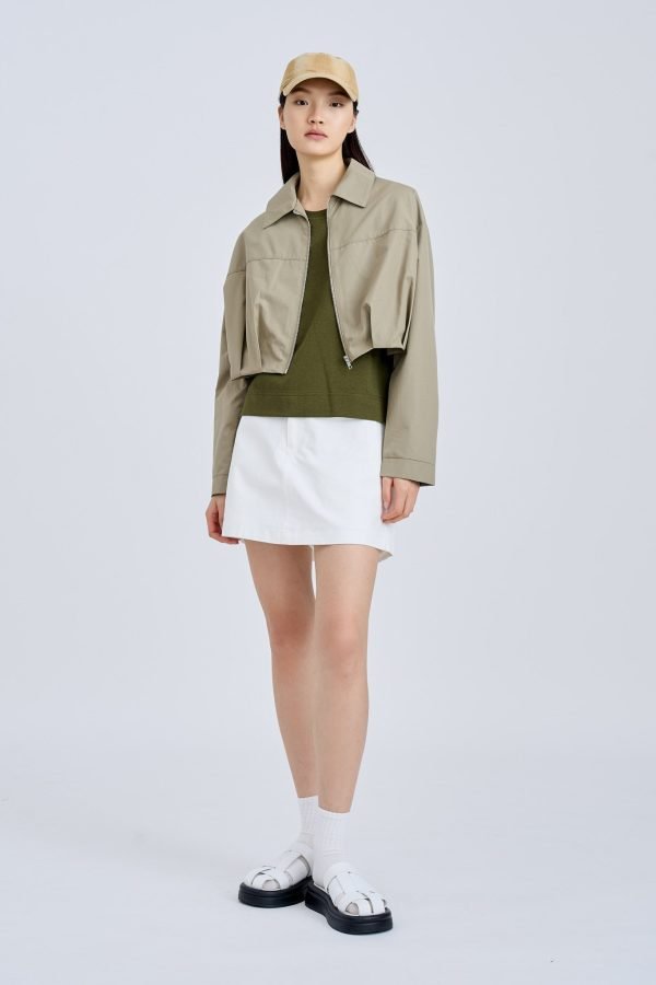 Shoulder Padded Tee - Army Green