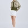 Shoulder Padded Tee - Army Green