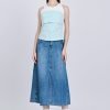 Mock Two-Piece Top - Stripes Green