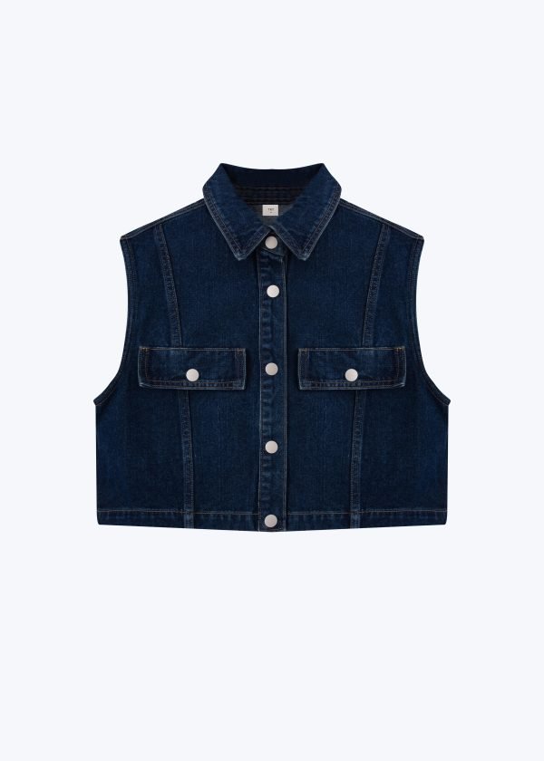 Wild West Vest - Dark Denim