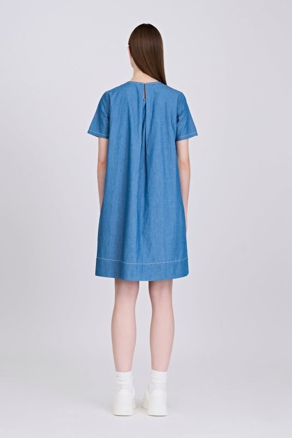 Short Sleeve Dress - Denim