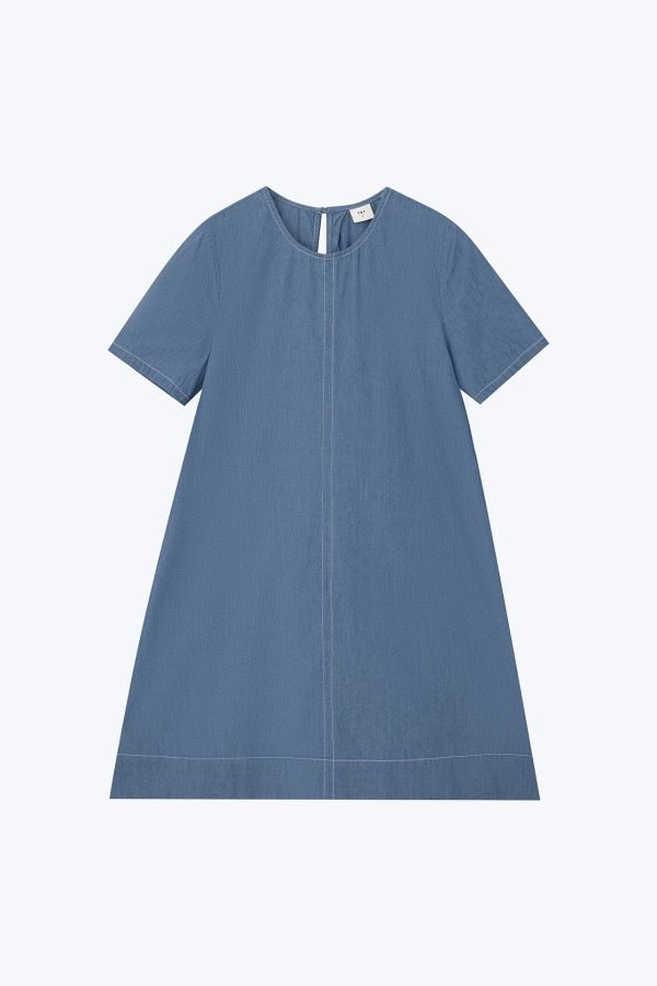 Short Sleeve Dress - Denim