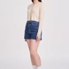 Denim High-Waisted Shorts - Dark Denim