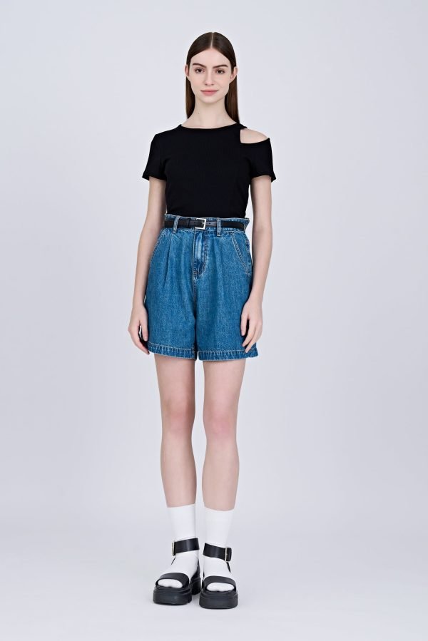 Denim Bermuda Shorts - Denim