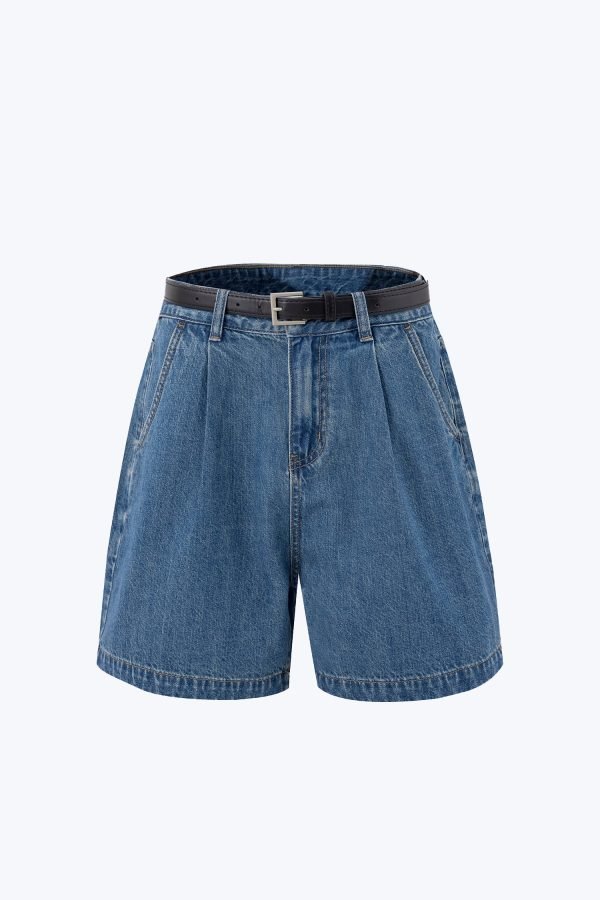 Denim Bermuda Shorts - Denim
