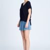 Overlap Skort - Denim