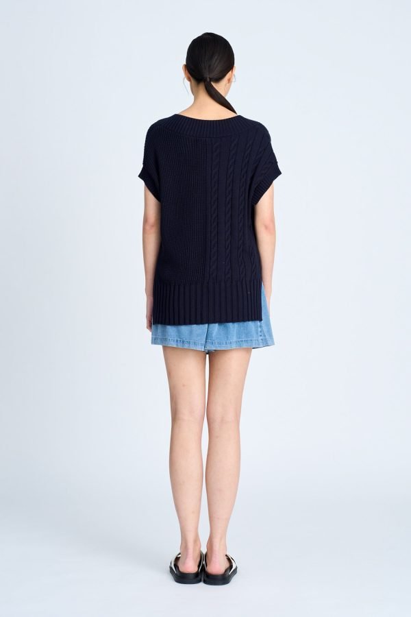 Overlap Skort - Denim