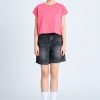 Denim Bermudas Shorts - Black