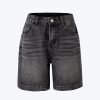 Denim Bermudas Shorts - Black