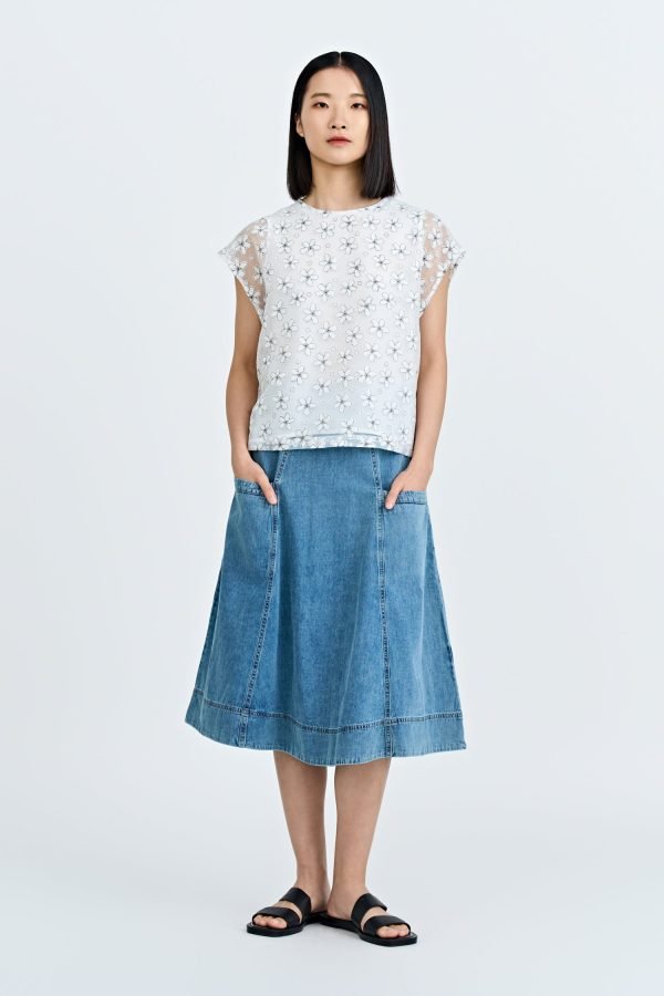Denim Circular Skirt - Denim
