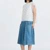Denim Circular Skirt - Denim