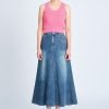 Denim Flare Skirt - Denim