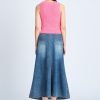 Denim Flare Skirt - Denim