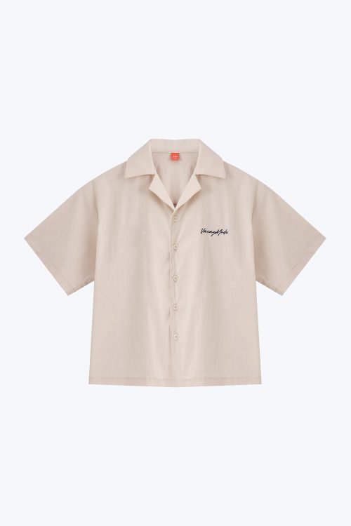 Kids Short Sleeve Vacay Mode Shirt - Sand