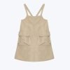 Dungaree Patch Pocket Dress - Sage