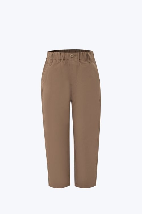 Relaxed Chino Pants for Kids - Army Green